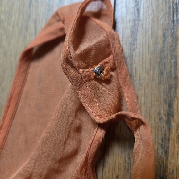 NWT Anthropolgie Moulinette Soeurs Embroidered Peach Dress - Picture 4 of 8